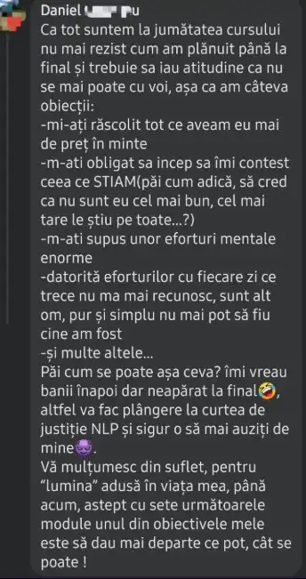 Testimonial - NLP Mind Power